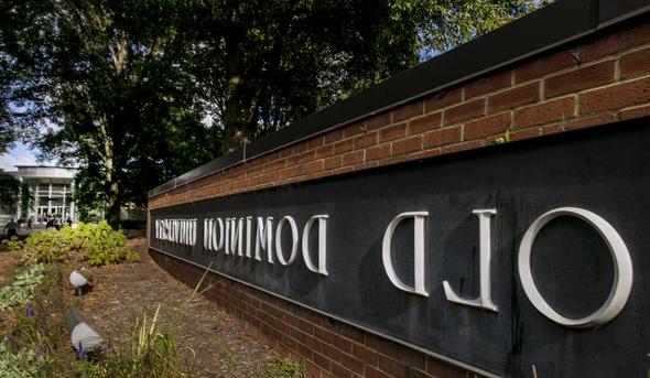 Sign reading “Old Dominion University”